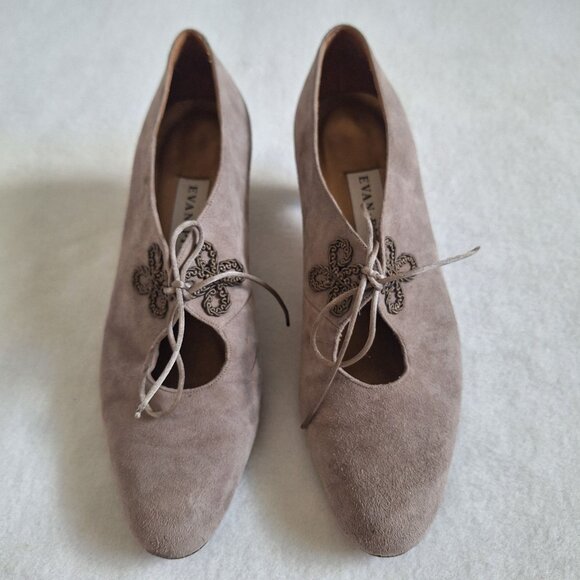 💙 Ivan Picone Embroidered Retro Style Suede Leather Size 10 Fall Preppy - Picture 8 of 8